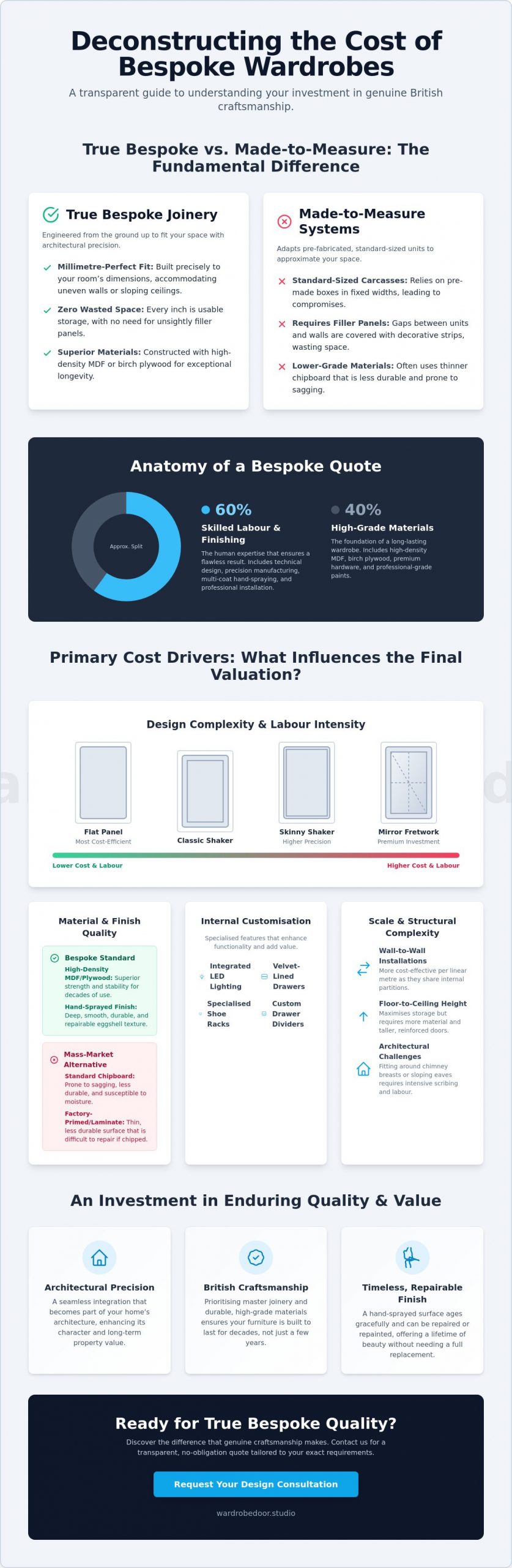 Cost of Bespoke Wardrobes UK: The 2026 Luxury Investment Guide