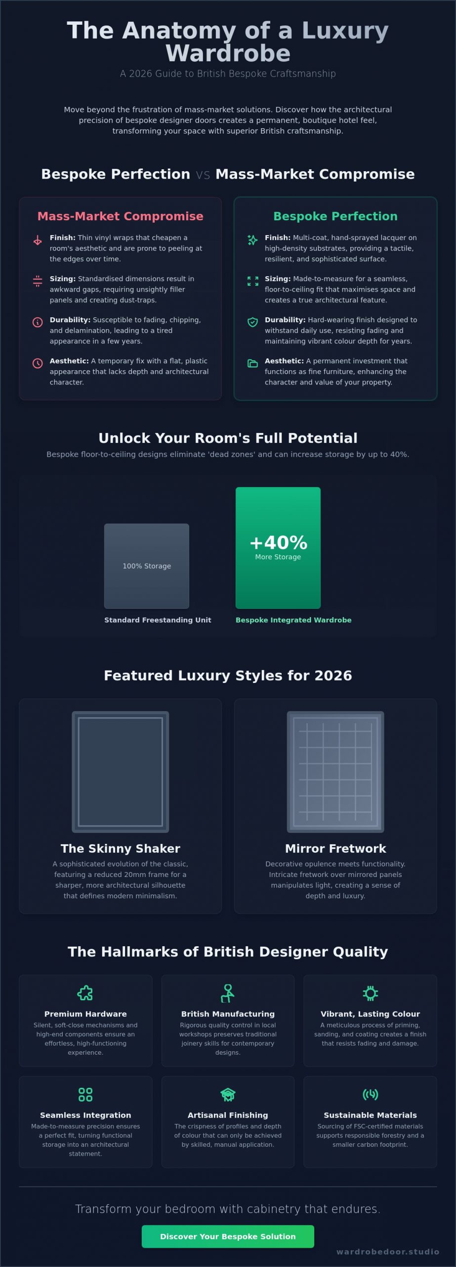 Designer Wardrobe Doors UK: A 2026 Guide to Luxury Styles and Finishes