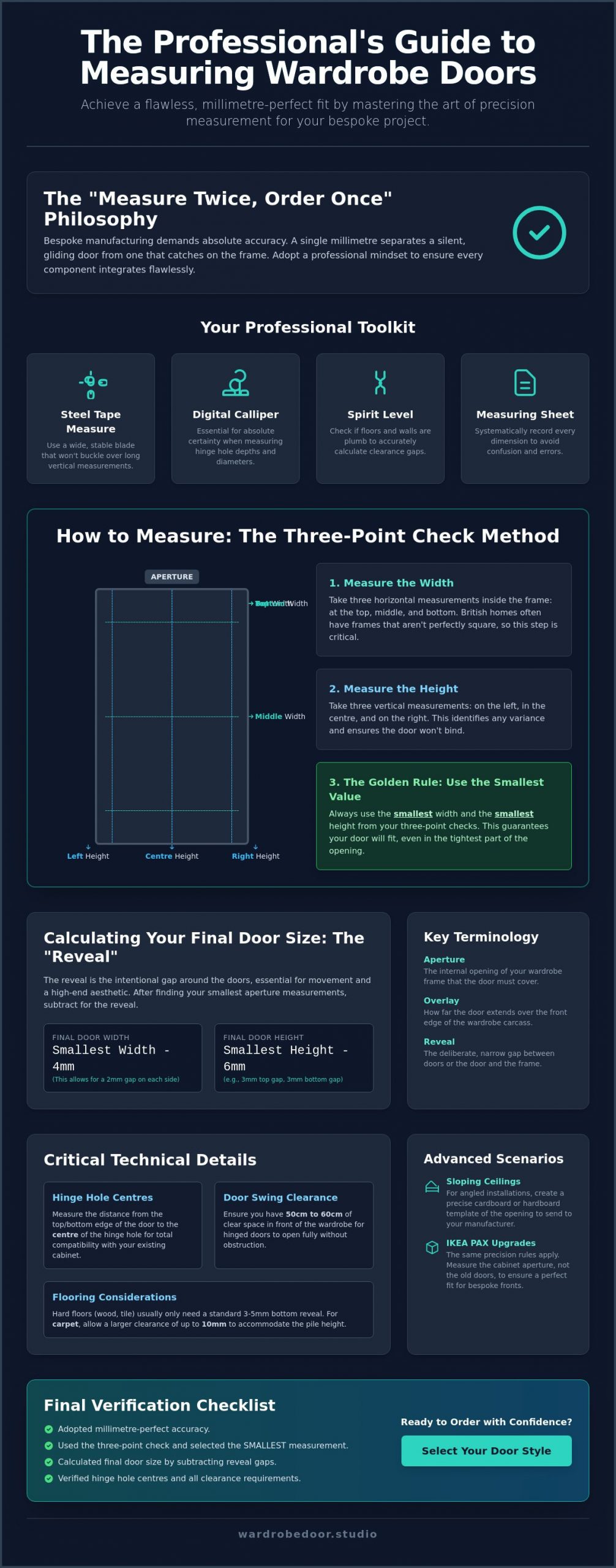 How to Measure for New Wardrobe Doors: A Professional Guide to Precision