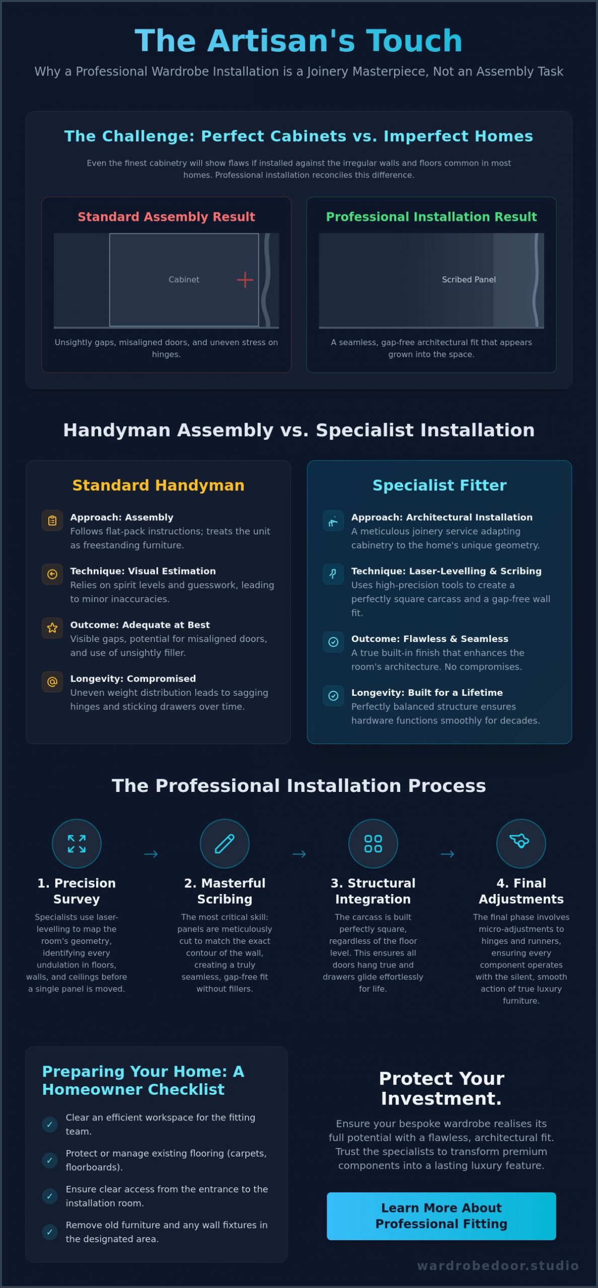 Professional Wardrobe Installation: The Definitive Guide to Bespoke Fitting in 2026
