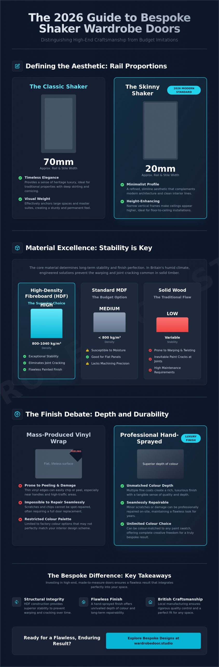 Shaker Wardrobe Doors Made to Measure: A 2026 Luxury Comparison Guide