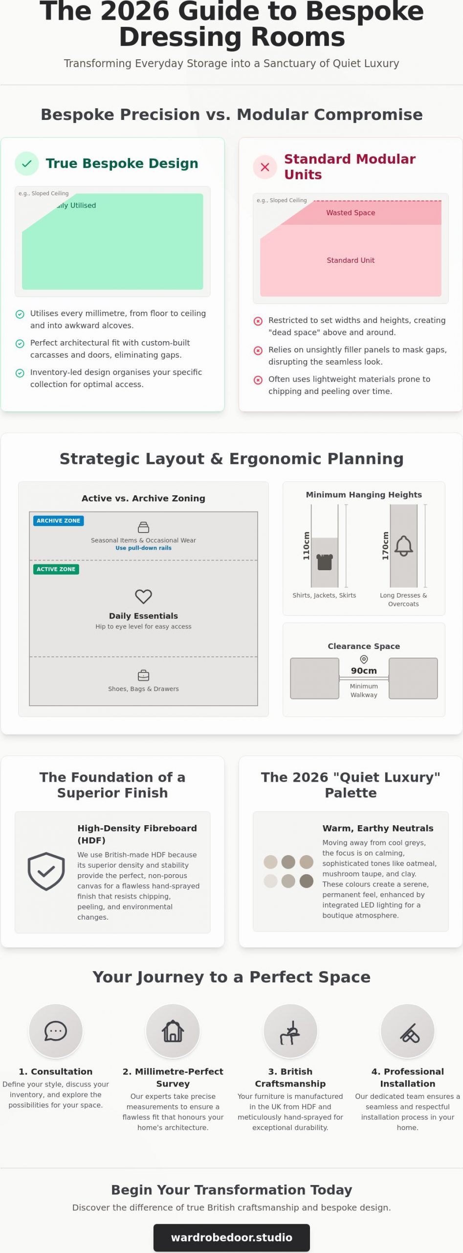 Bespoke Dressing Room Design: The 2026 Guide to Luxury Storage