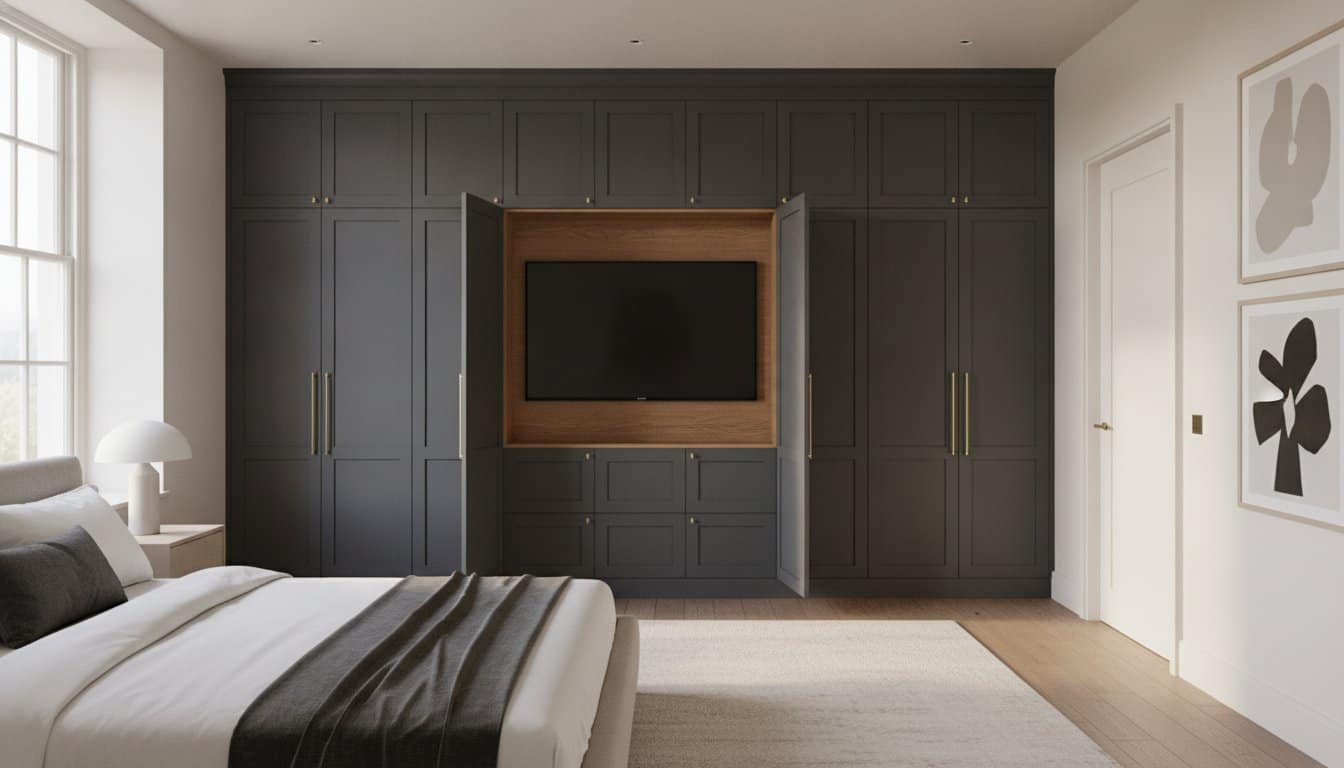 Bespoke Wardrobe with TV Space: The 2026 Guide to Luxury Bedroom Integration