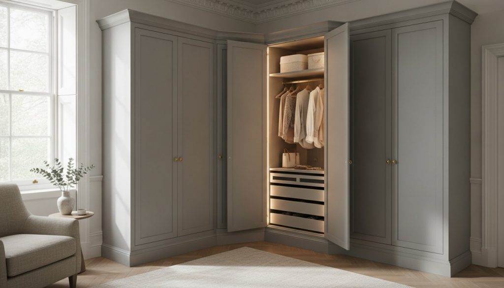Bespoke Corner Wardrobe Solutions: Maximising Luxury in Every Nook - Hero Image Bespoke Corner Wardrobe Solutions: Maximising Luxury in Every Nook