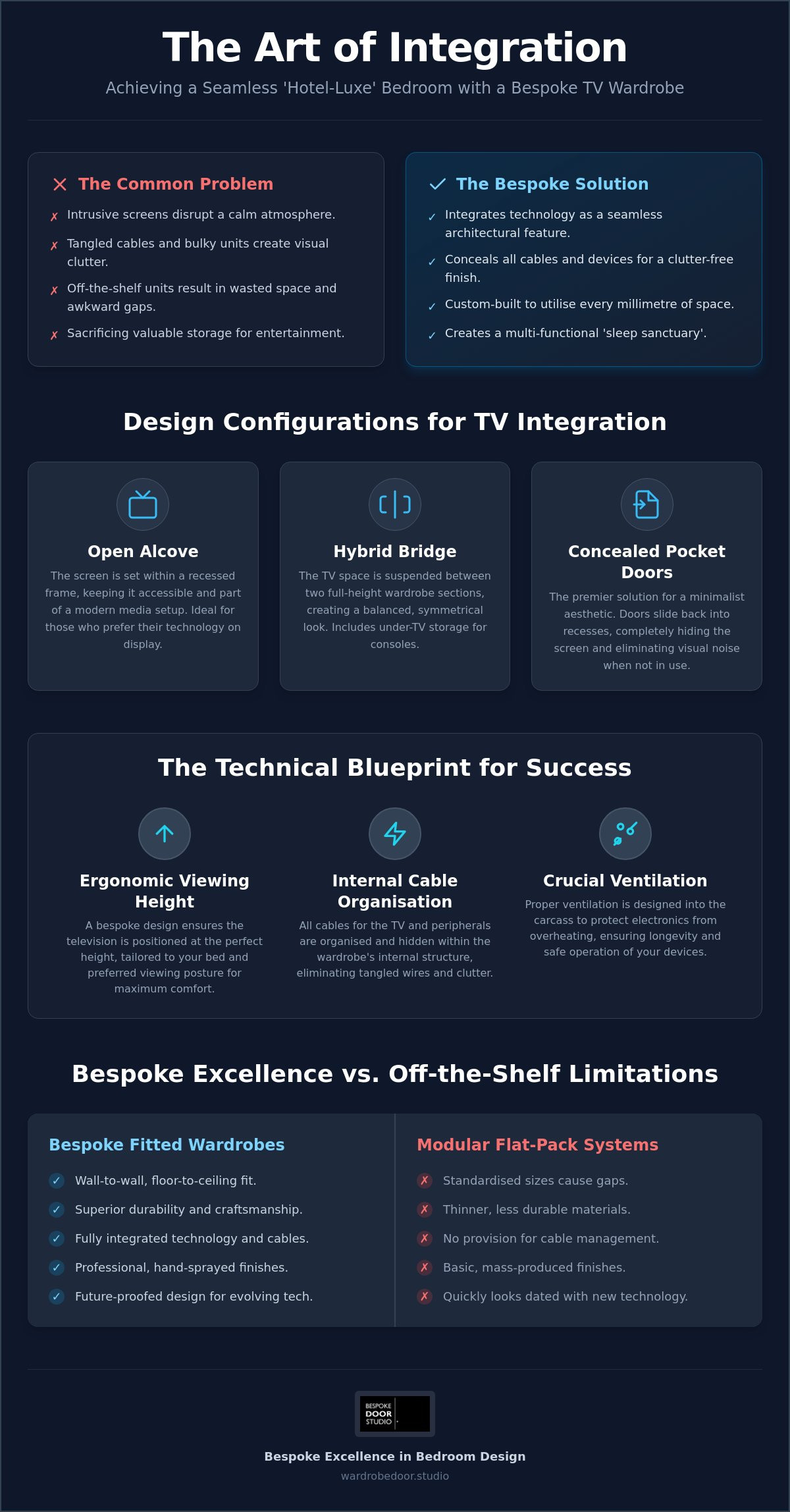 Bespoke Wardrobe with TV Space: The 2026 Guide to Luxury Bedroom Integration