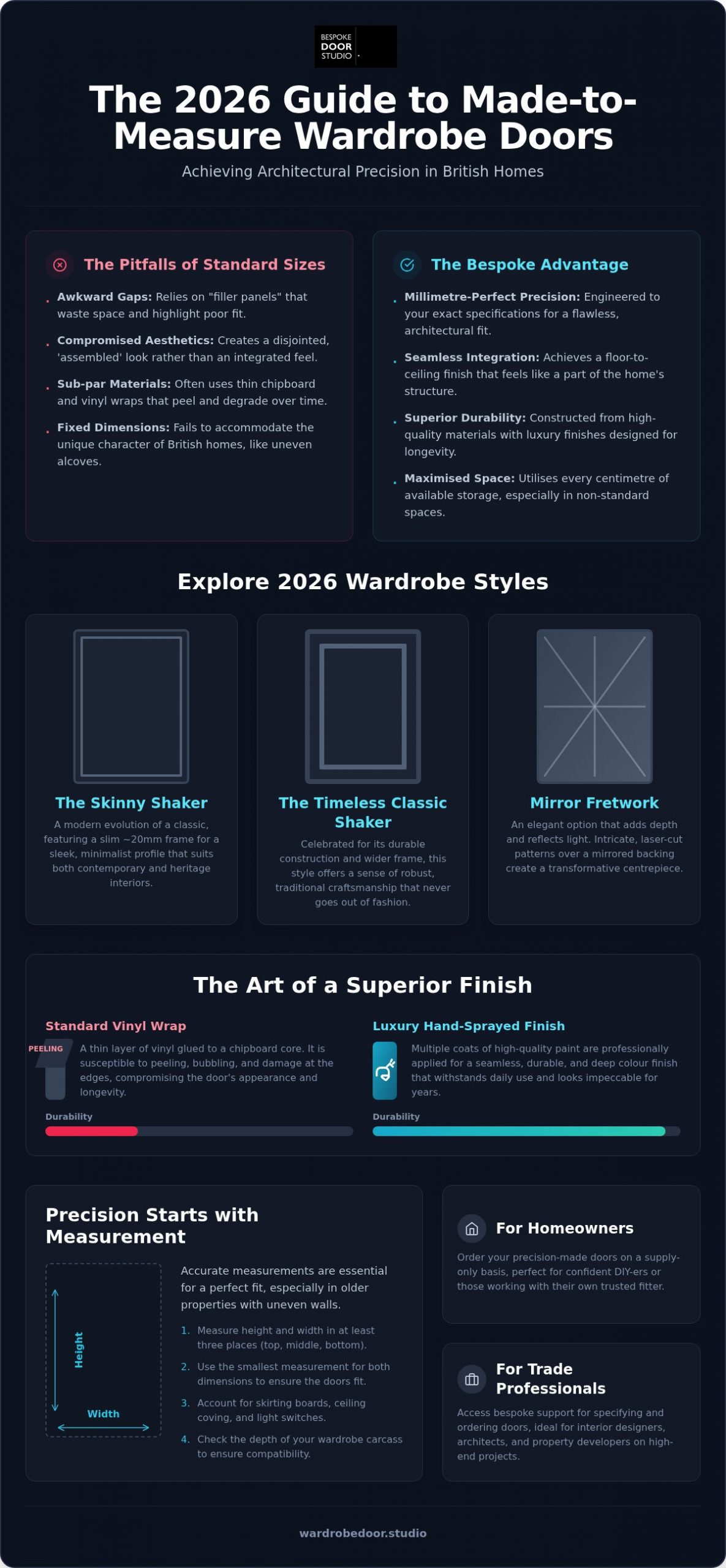 Made to Measure Wardrobe Doors UK: The 2026 Guide to Bespoke Design