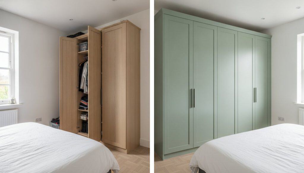 Fitted vs Freestanding Wardrobes: A Guide to Bespoke Storage Alternatives - Hero Image Fitted vs Freestanding Wardrobes: A Guide to Bespoke Storage Alternatives