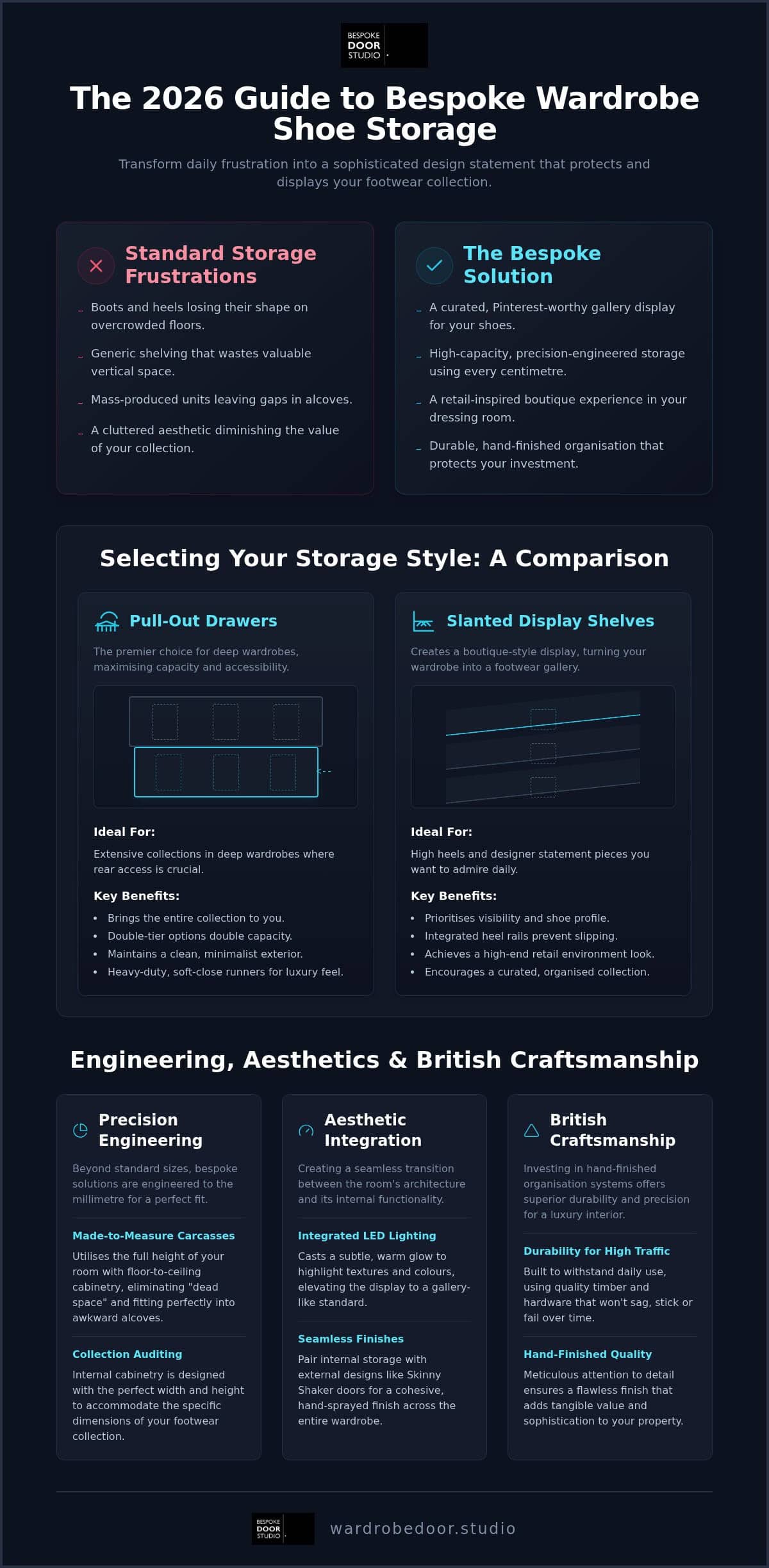 Bespoke Wardrobe Shoe Storage: The 2026 Guide to Luxury Organisation