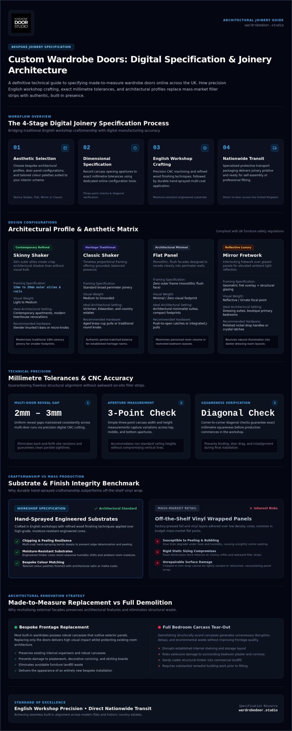 Custom Wardrobe Doors Online UK: The 2026 Architectural Specification Guide