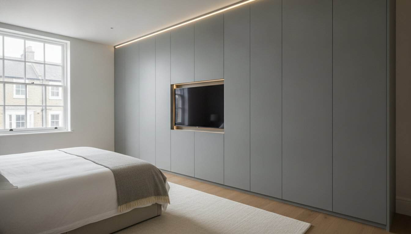 Bespoke Wardrobe with TV Space: The 2026 Guide to Luxury Bedroom Integration